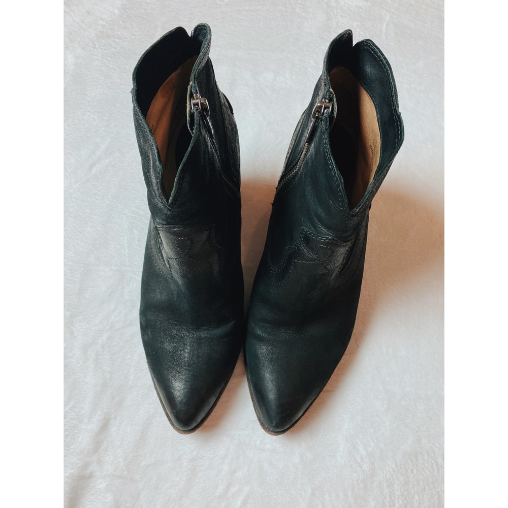Frye Reina Western Bootie Women’s Size 8.5 in Black with Pointed Toe - Picture 4 of 8